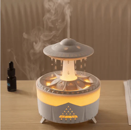 Mushroom Air Humidifier – 7-Color Lights & Aromatherapy