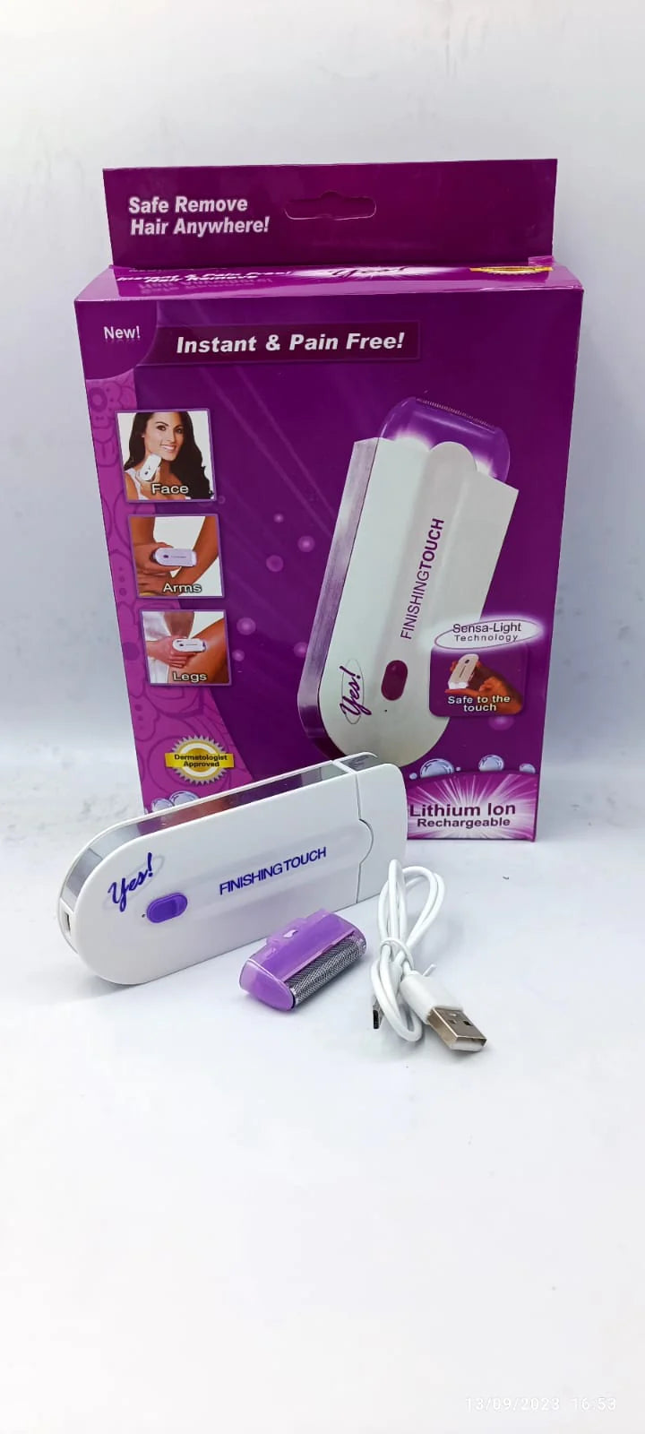 Finishing Touch Hair Epilator – Safe, Gentle, and Pain-Free Hair Removal