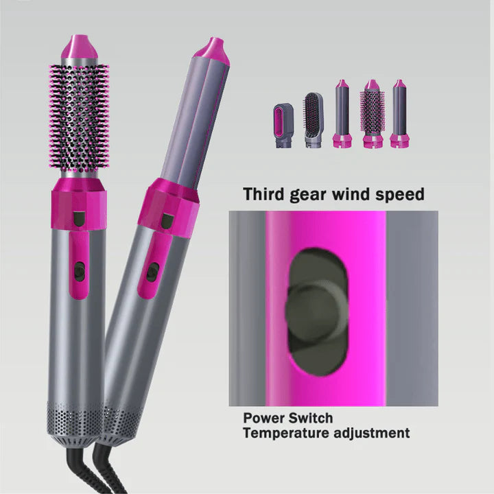 Hot Air Brush (5-in-1) – Complete Styling Solution